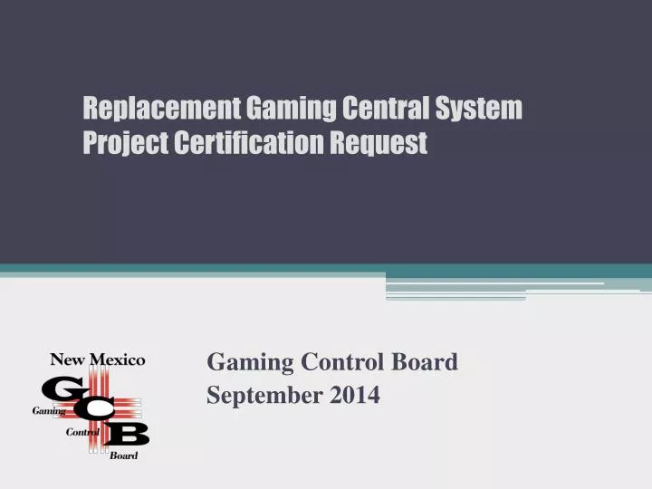 gaming control board september 2014