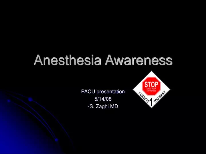 anesthesia awareness