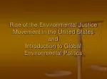 “Environmental Justice” - slide 1
