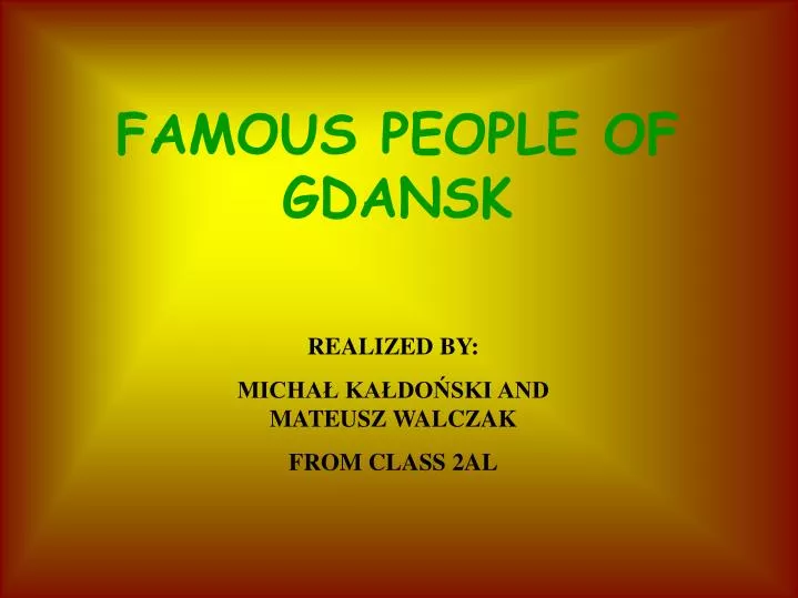 famous people of gdansk