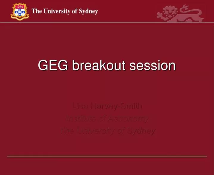geg breakout session