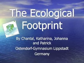The Ecological Footprint