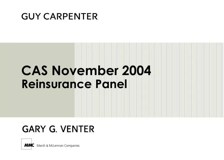 cas november 2004 reinsurance panel