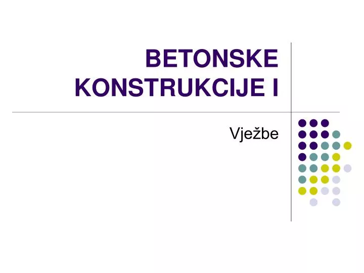 betonske konstrukcije i