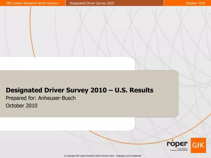 designated driver survey 2010 u s results