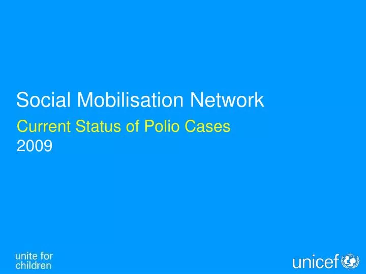 current status of polio cases 2009