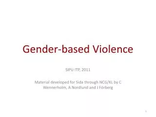 Gender-based Violence