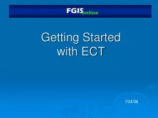 Getting Started with ECT