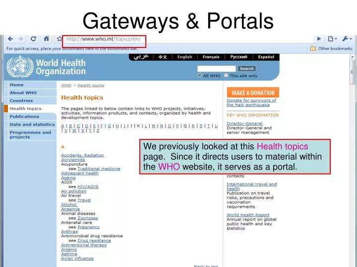 gateways portals