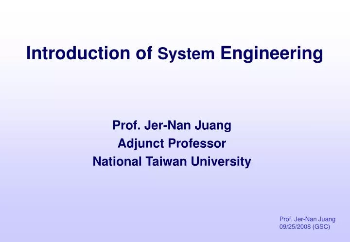 prof jer nan juang adjunct professor national taiwan university