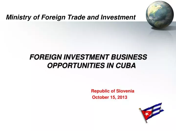 ministry of foreign trade and investment