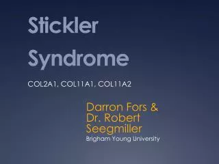 Stickler Syndrome