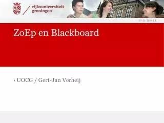 zoep en blackboard