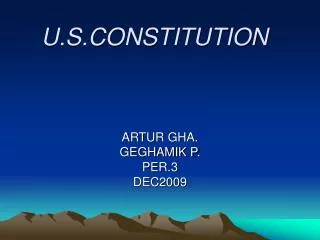U.S.CONSTITUTION