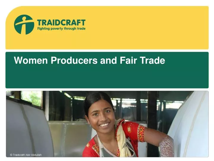 women producers and fair trade