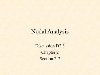 Nodal Analysis
