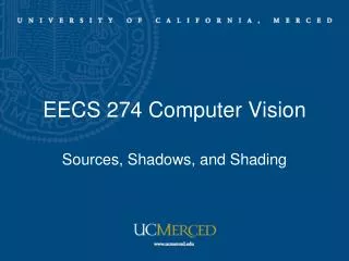 EECS 274 Computer Vision