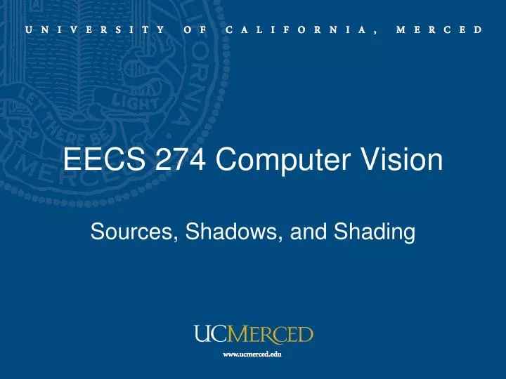 eecs 274 computer vision