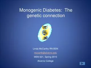 Monogenic Diabetes: The genetic connection