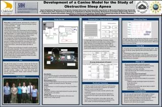 Development of a Canine Model for the Study of Obstructive Sleep Apnea