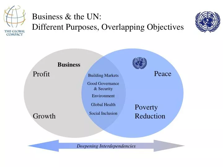 business the un different purposes overlapping objectives