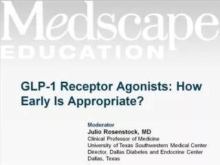 GLP-1 Receptor Agonists: How Early Is Appropriate?