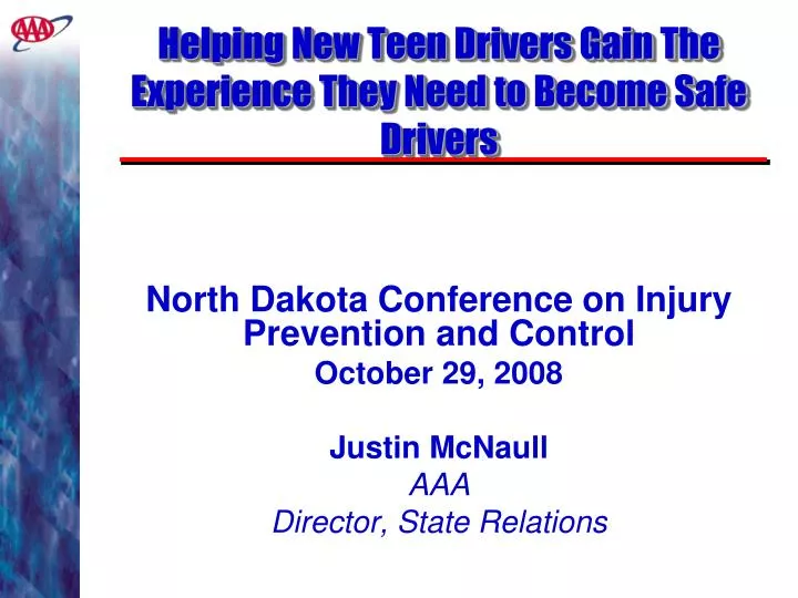 helping new teen drivers gain the experience they need to become safe drivers