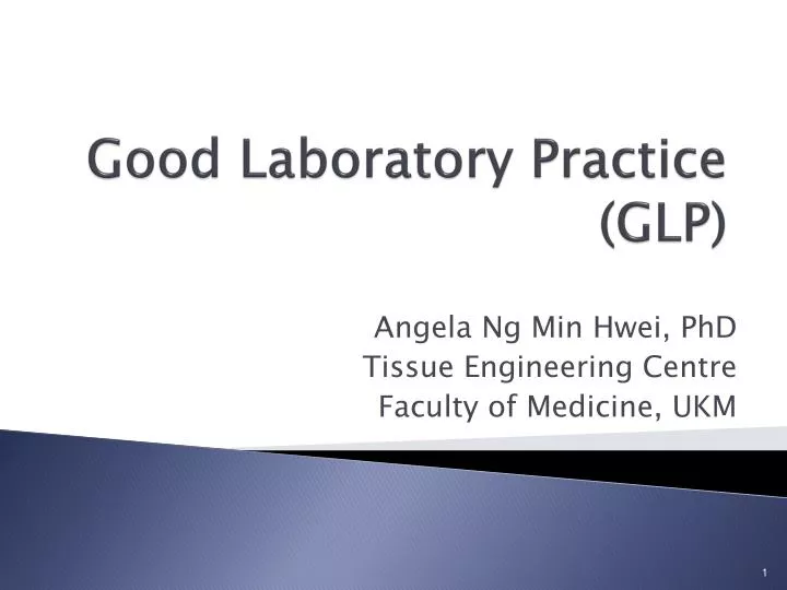 good laboratory practice glp