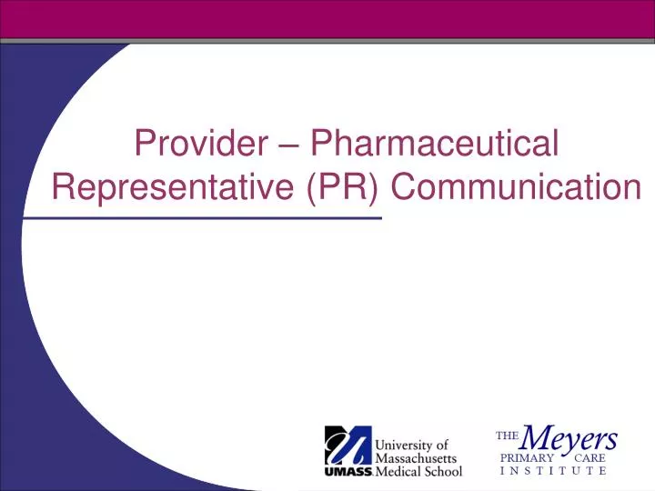 provider pharmaceutical representative pr communication