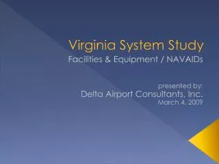 Virginia System Study