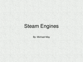 Steam Engines