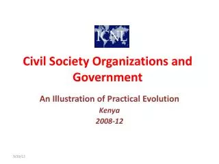 Civil Society Organizations and Government
