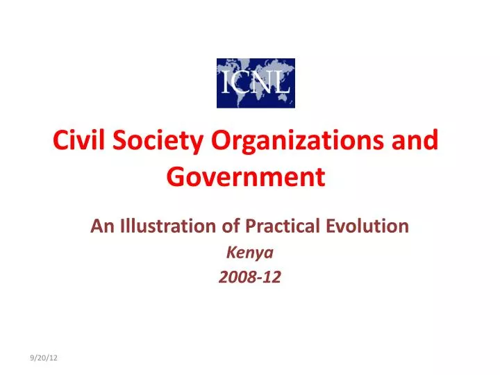 civil society organizations and government