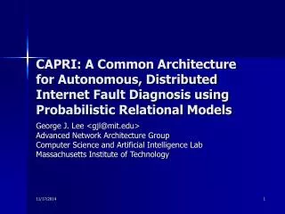 George J. Lee &lt;gjl@mit&gt; Advanced Network Architecture Group