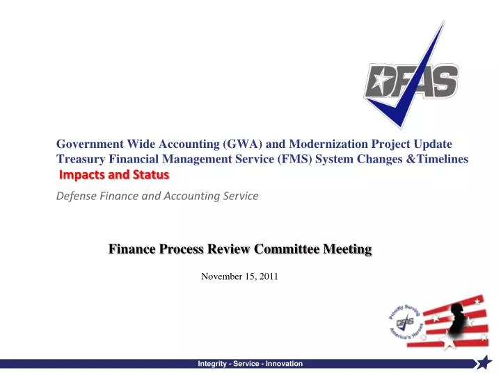 finance process review committee meeting november 15 2011