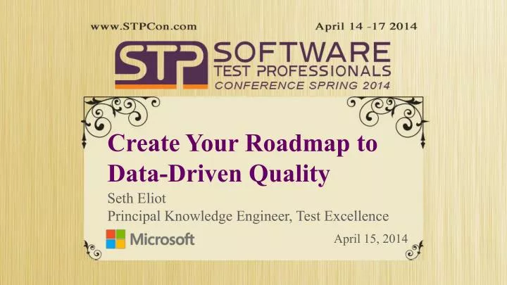 create your roadmap to data driven quality