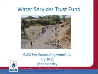 Water Services Trust Fund