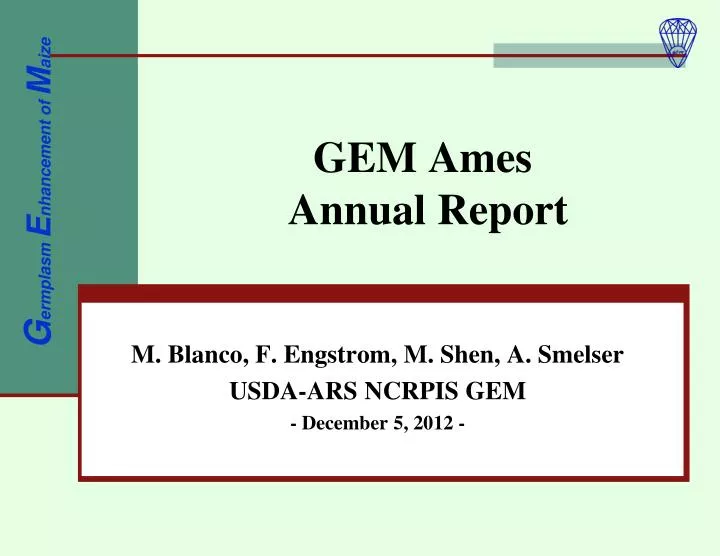 gem ames annual report