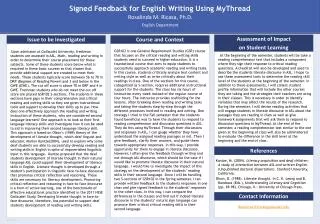 Signed Feedback for English Writing Using MyThread