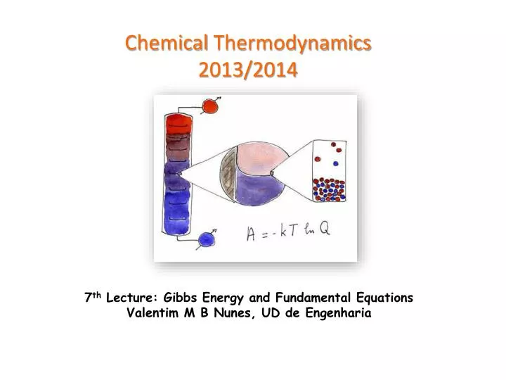 chemical thermodynamics 2013 2014