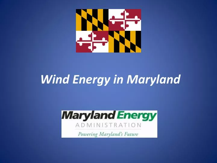 wind energy in maryland