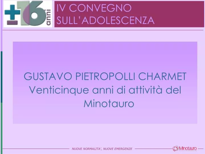 iv convegno sull adolescenza