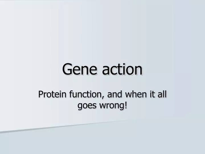 gene action
