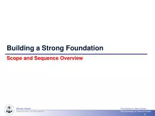 Building a Strong Foundation