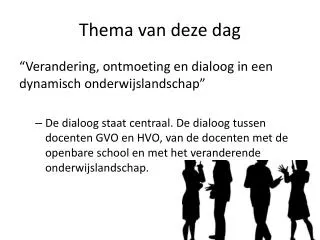 thema van deze dag