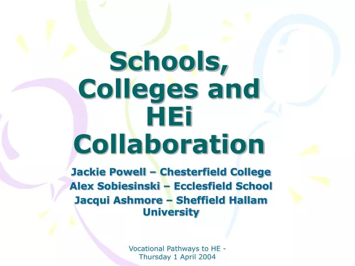 schools colleges and hei collaboration