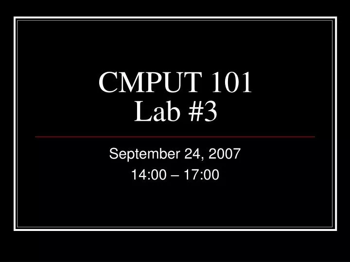 cmput 101 lab 3