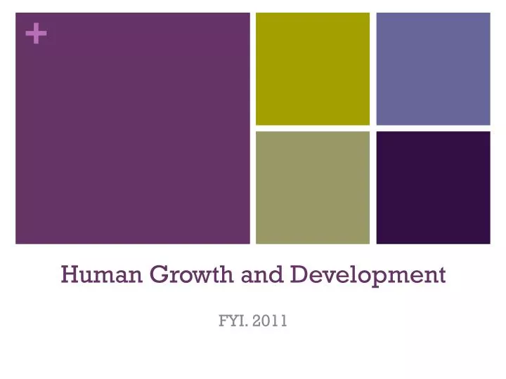 human growth and development