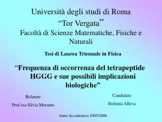 universit degli studi di roma tor vergata facolt di scienze matematiche fisiche e naturali