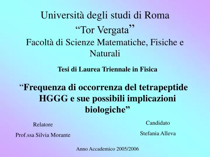 universit degli studi di roma tor vergata facolt di scienze matematiche fisiche e naturali